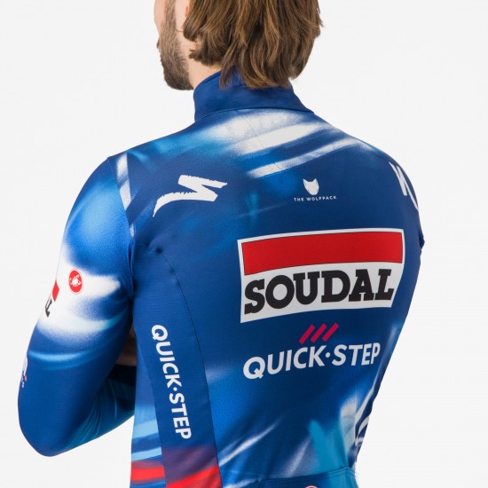 Bekleidung Herren Castelli Soudal Quick-Step 2025 Pro Thermal Mid langarm trikot Bekleidung Herren Castelli Soudal Quick-Step 2025 Pro Thermal Mid langarm trikot