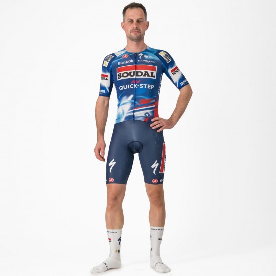 Bekleidung Herren Castelli Soudal Quick-Step 2025 Aero Race 8S trikot Bekleidung Herren Castelli Soudal Quick-Step 2025 Aero Race 8S trikot