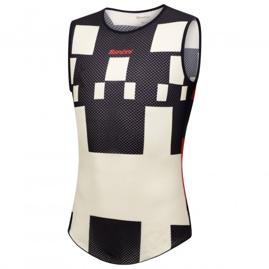 Bekleidung Herren Santini Paris Roubaix armellose unterhemd 2025 Bekleidung Herren Santini Paris Roubaix armellose unterhemd 2025