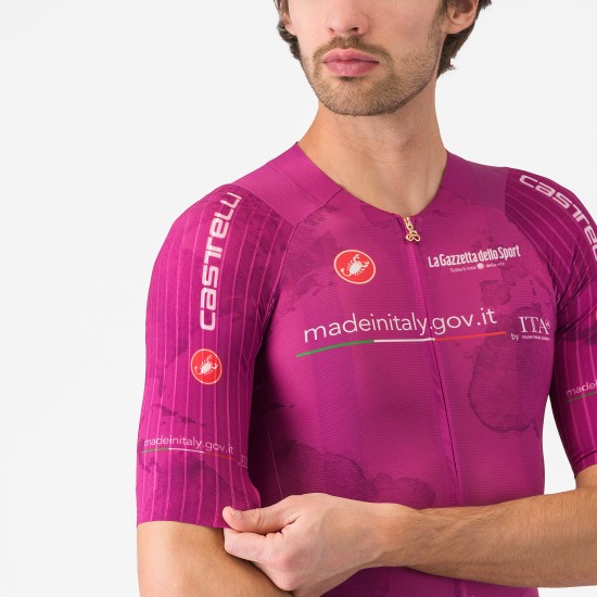 Bekleidung Herren Ciclamino Trikot Giro d'Italia 2025 Race 8S Bekleidung Herren Ciclamino Trikot Giro d'Italia 2025 Race 8S