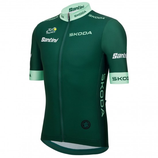 Bekleidung Herren Trikot Santini Grün Tour de France 2025 Fan Line Bekleidung Herren Trikot Santini Grün Tour de France 2025 Fan Line