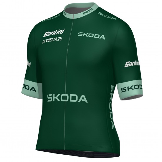Bekleidung Herren Santini Vuelta Espana 2025 grun trikot Bekleidung Herren Santini Vuelta Espana 2025 grun trikot
