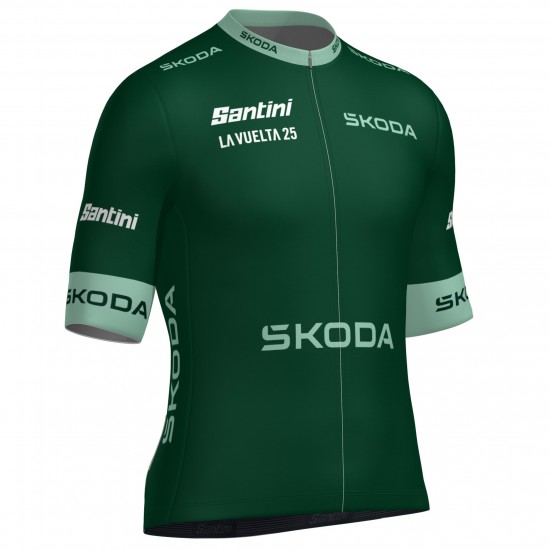 Bekleidung Herren Santini Vuelta Espana 2025 grun trikot Bekleidung Herren Santini Vuelta Espana 2025 grun trikot