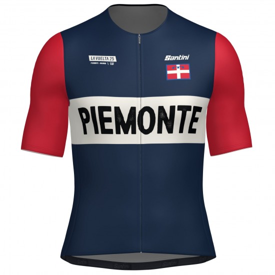 Bekleidung Herren Santini Vuelta Espana 2025 trikot-Grand Salida Piemonte