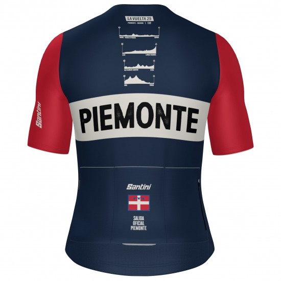 Bekleidung Herren Santini Vuelta Espana 2025 trikot-Grand Salida Piemonte Bekleidung Herren Santini Vuelta Espana 2025 trikot-Grand Salida Piemonte