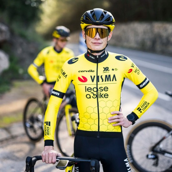 Bekleidung Herren Team Visma Lease a bike 2025 langarm trikot Bekleidung Herren Team Visma Lease a bike 2025 langarm trikot