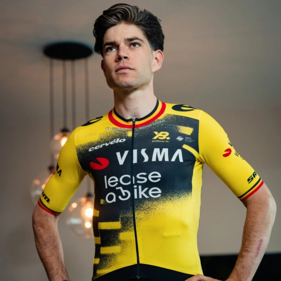 Bekleidung Herren Team Visma Lease a bike 2025 The Wingbeat trikot-Wout Van Aert Bekleidung Herren Team Visma Lease a bike 2025 The Wingbeat trikot-Wout Van Aert