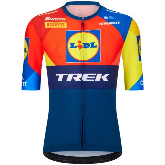 Bekleidung Herren Santini Lidl Trek 2025 trikot Bekleidung Herren Santini Lidl Trek 2025 trikot