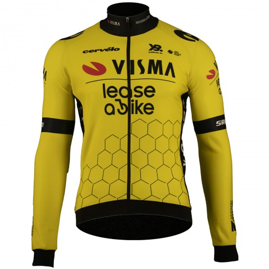 Bekleidung Herren Team Visma Lease a bike 2025 Premium langarm trikot