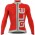 2016 ALE PRR ARCOBALENO Radtrikot Langarm-ROT GREY PHYV253