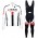 2016 Biemme Weiß rot Fahrradbekleidung Langarm Radtrikot und Trägerhosen Set UERJ572