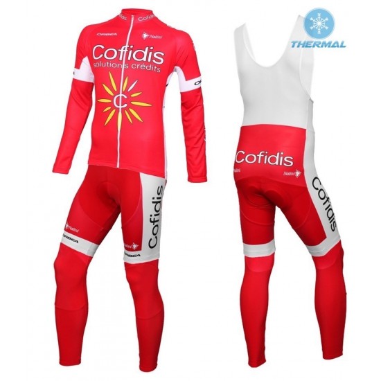 2016 Cofidis Team thermisch Fahrradbekleidung Satz Radtrikot Langarm+Lang Trägerhose FDRC120 2016 Cofidis Team thermisch Fahrradbekleidung Satz Radtrikot Langarm+Lang Trägerhose FDRC120