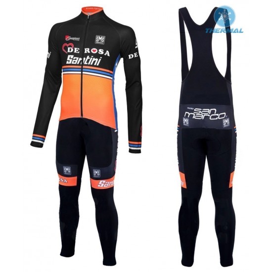 2016 Team DE-ROSA Schwarz-Orange thermisch Fahrradbekleidung Satz Radtrikot Langarm+Lang Trägerhose UUSO961 2016 Team DE-ROSA Schwarz-Orange thermisch Fahrradbekleidung Satz Radtrikot Langarm+Lang Trägerhose UUSO961