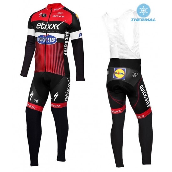 2016 Etixx-Quick Step TDF Ausgabe Rot thermisch Fahrradbekleidung Satz Radtrikot Langarm+Lang Trägerhose DGDO566 2016 Etixx-Quick Step TDF Ausgabe Rot thermisch Fahrradbekleidung Satz Radtrikot Langarm+Lang Trägerhose DGDO566
