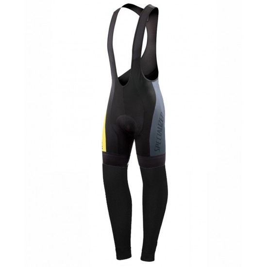 2016 Specialized Pro Team SZK Schwarz-Grau-Gelb Lang Trägerhose IMTV336