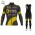 2017 Direct Energie Pro Fahrradbekleidung Satz Radtrikot Langarm+Lang Trägerhose 870BOIE