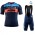 2017 KTM Blau-Orange Fahrradbekleidung Satz Radtrikot Kurzarm+Kurz Trägerhose 388MQFU