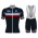 2017 France National Team Fahrradbekleidung Satz Radtrikot Kurzarm+Kurz Trägerhose 401MQJZ