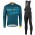 2017 Scott Rc Blau Fahrradbekleidung Satz Radtrikot Langarm+Lang Trägerhose 385RZBE
