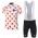 2017 Tour de France Polka Dot Fahrradbekleidung Satz Radtrikot Kurzarm+Kurz Trägerhose 980OUSB